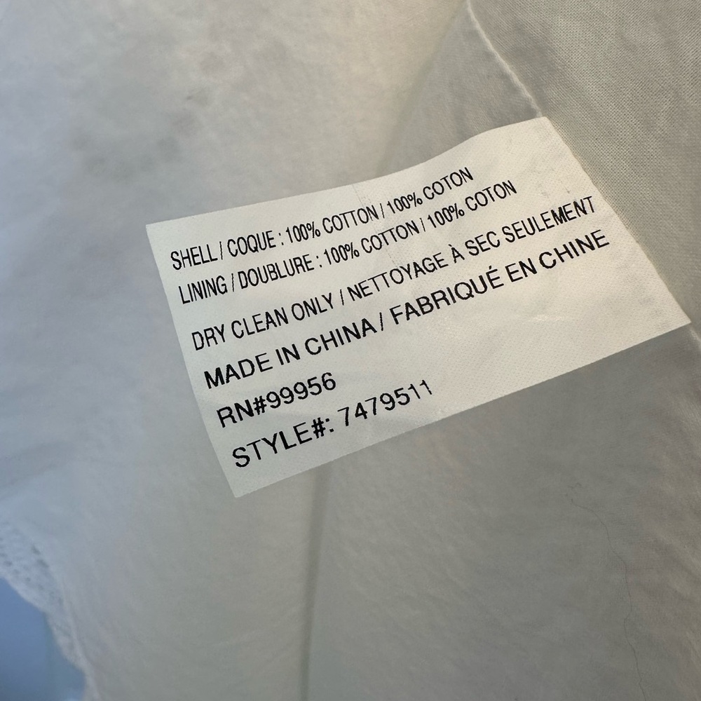 Shoshanna Blakely Eyelet White Dress Sz 6 - Picture 11 of 13